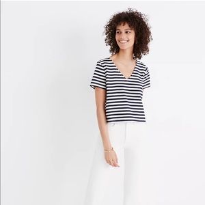 Madewell Setlist Boxy Top in Martin Stripe